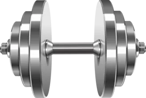 Silver Dumbbell Exercise Equipment