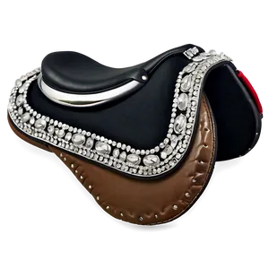 Silver Embellished Saddle PNG 06292024 PNG