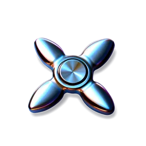 Silver Fidget Spinner Png 6 PNG image