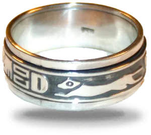 Silver Fish Motif Ring