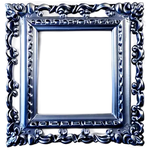 Silver Frame Photo Border Png 47 PNG image