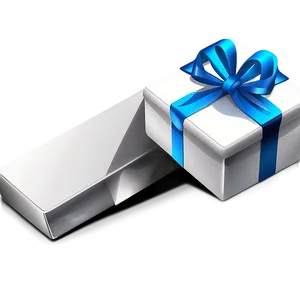 Silver Gift Box PNG Ewo PNG