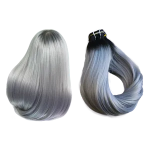 Silver Hair Bundles PNG 46