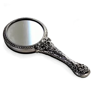 Silver Hand Mirror Png 23 PNG image