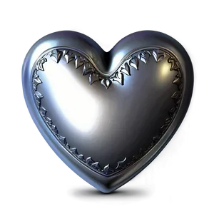 Silver Heart Background PNG Tiv
