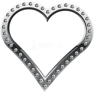 Silver Heart Border Design