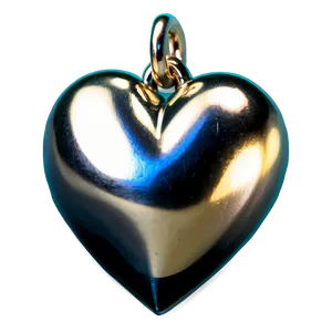 Silver Heart Charm Png Evi17 PNG image