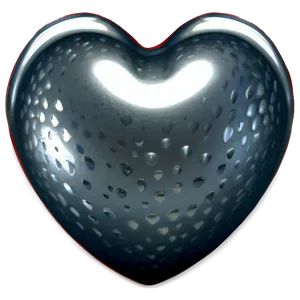 Silver Heart Clipart PNG 15