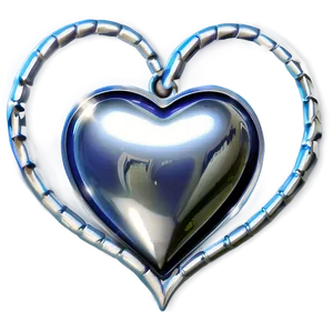 Silver Heart Clipart PNG Mse65 PNG