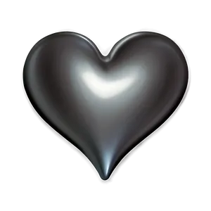 Silver Heart Emoji PNG 20