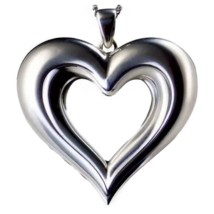 Silver Heart Jewelry PNG 19