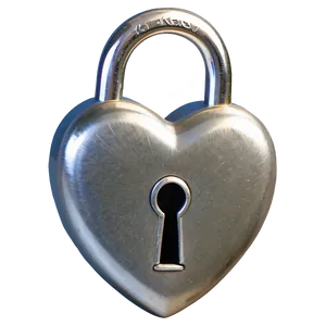 Silver Heart Lock PNG Rpm PNG