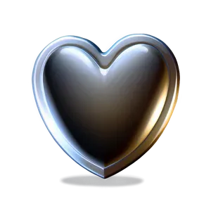 Silver Heart Outline Png Dhb97 PNG image