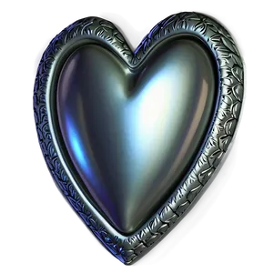 Silver Heart Pattern Png 06282024 PNG image