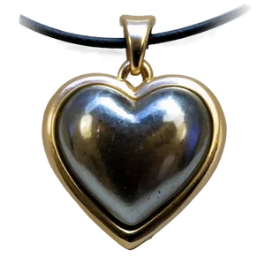 Silver Heart Pendant Png Qob76 PNG image