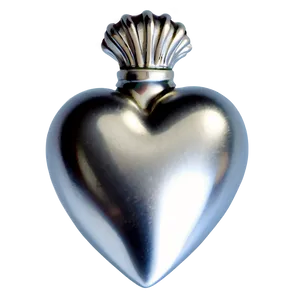 Silver Heart Png 06282024 PNG image