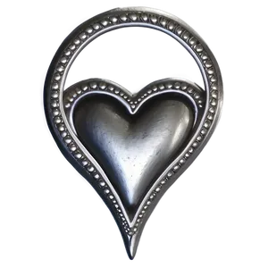 Silver Heart Png Dfg PNG image