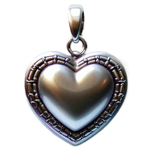 Silver Heart Png Pno PNG image