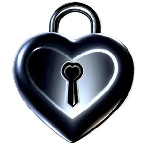 Silver Heart With Keys PNG Nwx PNG