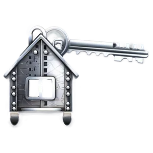 Silver House Key Png 91 PNG image