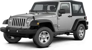 Silver Jeep Wrangler Sport S U V PNG image