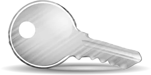 Silver Key Icon PNG image