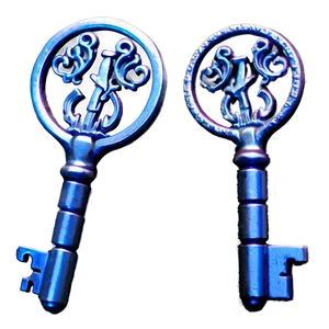 Silver Keys PNG Cgv