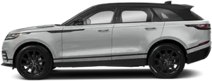 Silver Land Rover Range Rover Side View PNG image