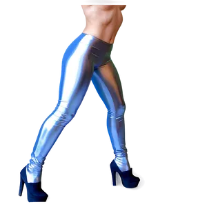 Silver Latex Leggings Png Ykc6 PNG image