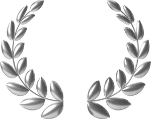 Silver Laurel Wreath Graphic