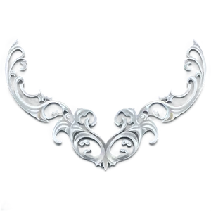 Silver Line Scrollwork Png Duh65 PNG image