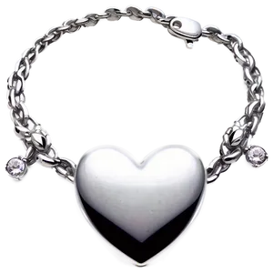 Silver Love Necklace PNG Csc94 PNG