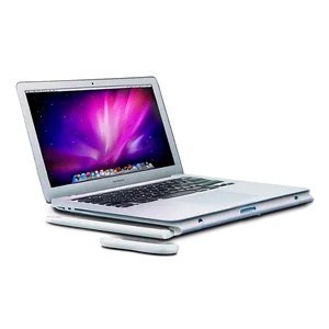 Silver Macbook PNG 05062024