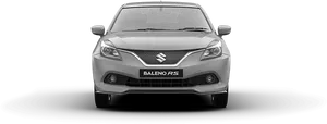 Silver Maruti Baleno R S Front View PNG image