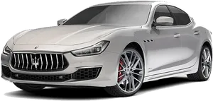 Silver Maserati Ghibli Sedan2023 PNG image