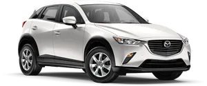 Silver Mazda C X3 S U V Profile View PNG
