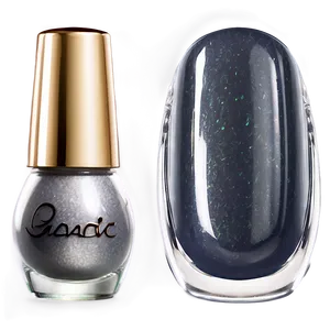 Silver Nail Polish Bottle PNG 06292024 PNG