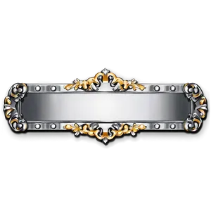 Silver Name Plate PNG 17