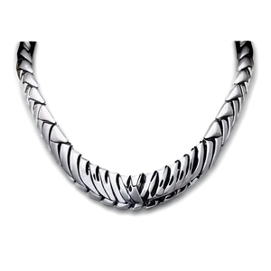 Silver Necklace For Men PNG 2