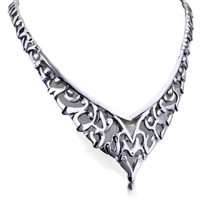 Silver Necklace For Women Png 06282024 PNG image