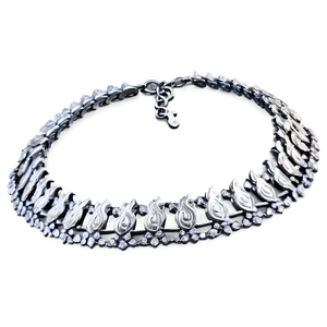 Silver Necklace Set PNG 13
