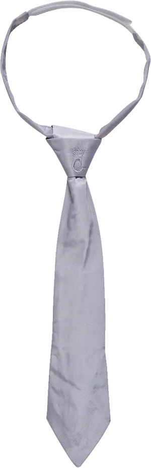 Silver Necktie Transparent Background PNG image