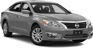 Silver Nissan Altima Sedan Profile View PNG image