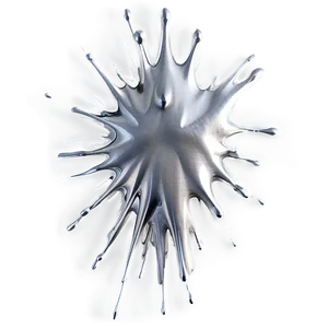 Silver Paint Splash PNG 05242024
