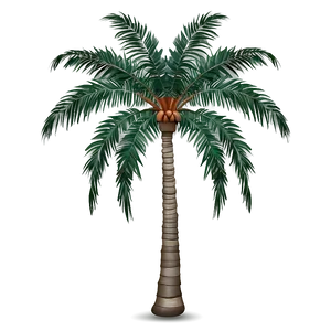 Silver Palm Tree Emoji PNG 06272024