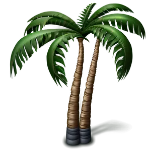 Silver Palm Tree Emoji PNG Beb78 PNG