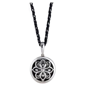 Silver Pendant Necklace Png Ion22 PNG image