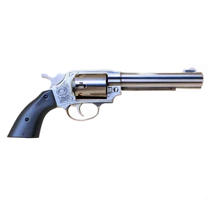 Silver Pistol PNG 05242024