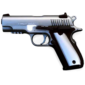 Silver Pistol PNG 48