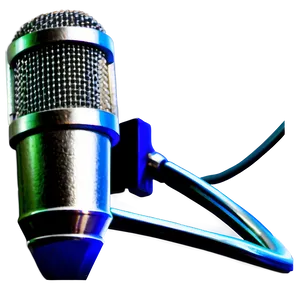 Silver Podcast Mic PNG Dcq49 PNG